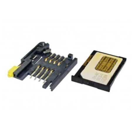 115T-BAA1 CONN.SIM CARD WITH SWITCH 8PIN WITH TRAY 115-00004 - 1