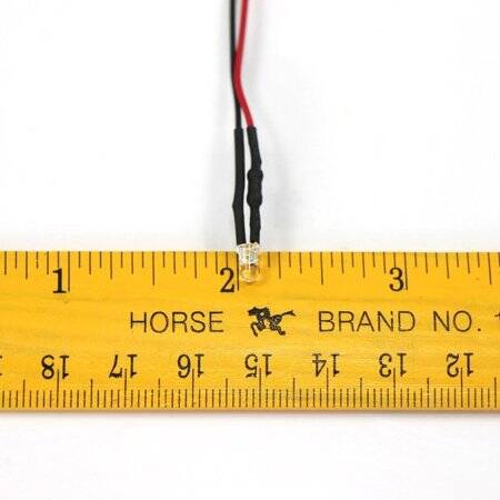 12-18V 3mm Warm White LED Indicator Light With 20cm Cable - 5
