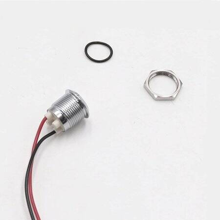 12-18V 5mm Mavi LED Metal Led Yuvası Dahil 20cm Kablolu - 4