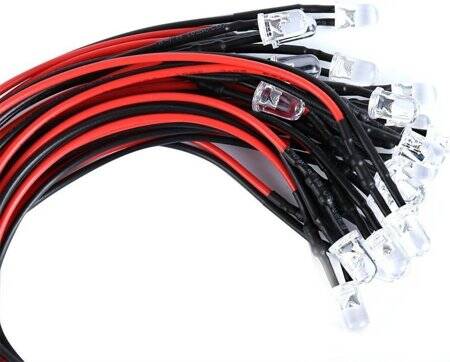 12-18V 5mm Yeşil LED 20cm Kablolu - 3