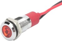 12-18V 8mm Water Clear Purple LED Indicator Light With 20cm Cable - 2