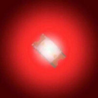 1206R1C-KPC-B LED SMD 1206 RED 80-100mcd 120° WATER CLEAR - 1