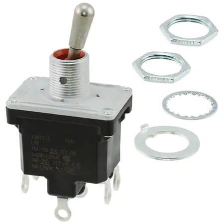 12NT1-3 SWITCH TOGGLE DPDT 15A 125V - 1