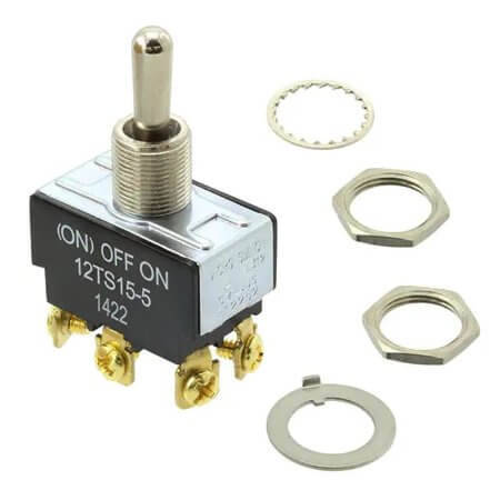 12TS15-5 SWITCH TOGGLE DPDT 20A 125V - 1