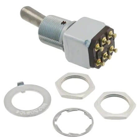 12TW1-8 SWITCH TOGGLE DPDT 5A 125V - 1