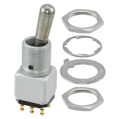 12TW75-3 SWITCH TOGGLE DPDT 5A 125V - 1