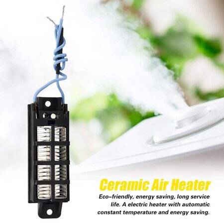 12V 100W İletken Tip Otomatik Termostat PTC Seramik Hava Isıtıcı 95x31x25mm - 2