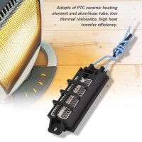 12V 100W İletken Tip Otomatik Termostat PTC Seramik Hava Isıtıcı 95x31x25mm - 3