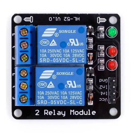 12V 2 Channel Low Level Relay Module Without Light Coupling - 2