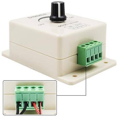 12V-24V 8A Adjustable Manual Knob Dimmer Switches for Single Led Strip  - 2