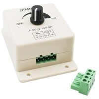 12V-24V 8A Adjustable Manual Knob Dimmer Switches for Single Led Strip  - 3