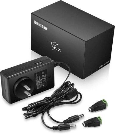 12V 3A 36W US Plug Çift Kablolu Entegre Güç Adaptörü - 1