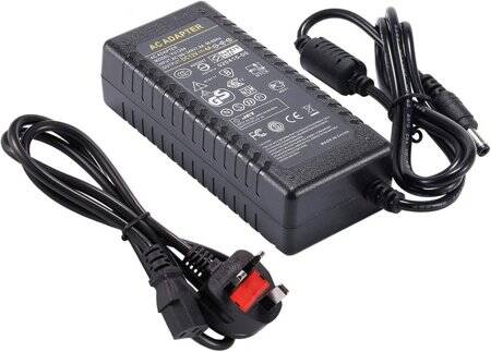 12V 4A 48W UK Fişli Çift Kablolu Entegre Güç Adaptörü - 1