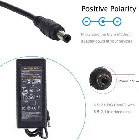 12V 4A 48W UK Fişli Çift Kablolu Entegre Güç Adaptörü - 2