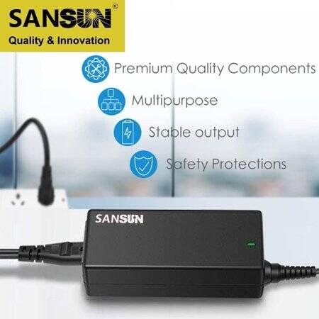 12V 5A 60W ABD Çift Kablolu Entegre Güç Adaptörü - 5