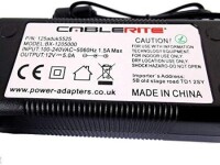 12V 5A 60W UK Fişli Çift Kablolu Entegre Güç Adaptörü - 4