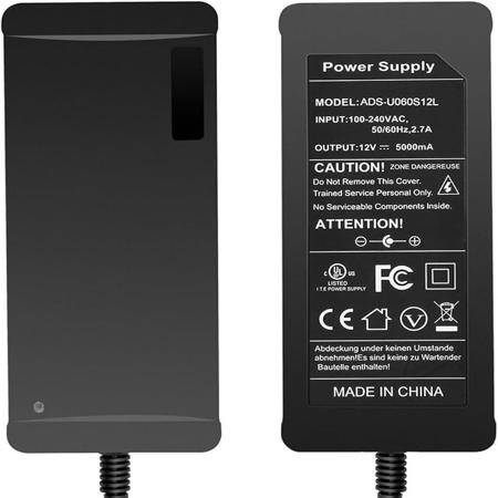 12V 5A Adapter Led Strip Power Supply With 1.2M Cable US 2 Pin Plug - 4