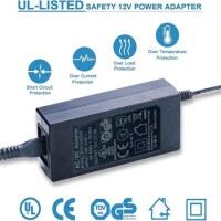 12V 5A Adapter Led Strip Power Supply With 1.2M Cable US 3 Pin Plug - 2
