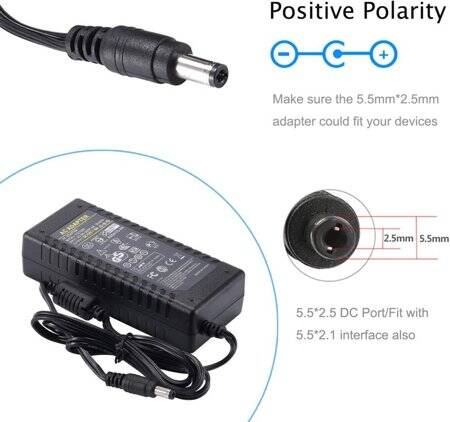 12V 6A 72W Birleşik Krallık Çift Kablolu Entegre Güç Adaptörü - 2