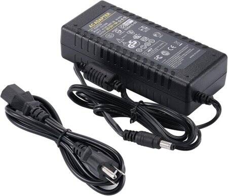 12V 6A 72W EU Fişli Çift Kablolu Entegre Güç Adaptörü - 1