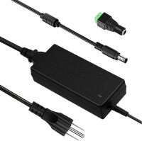 12V 6A 72W US Plug Çift Kablolu Entegre Güç Adaptörü - 1