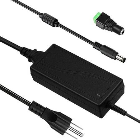 12V 6A 72W US Plug Çift Kablolu Entegre Güç Adaptörü - 1