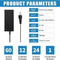 12V 6A 72W US Plug Çift Kablolu Entegre Güç Adaptörü - 2