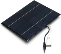 12V 6W Glue Drop Monocrystalline Solar Panel With DC Output Size:170x200x3mm - 1