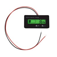 12V-84V Battery Power Display Meter Lithium Battery Lead-Acid Battery Power Display GY-6GS Green 12V Lead-Acid - 2