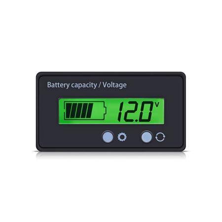 12V-84V Pil Gücü Göstergesi Ölçer Lityum Pil Kurşun-Asit Pil Gücü Göstergesi GY-6GS Yeşil 12V Kurşun-Asit - 1