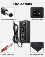 12V 8A 96W EU Fişli Çift Kablolu Entegre Güç Adaptörü - 2