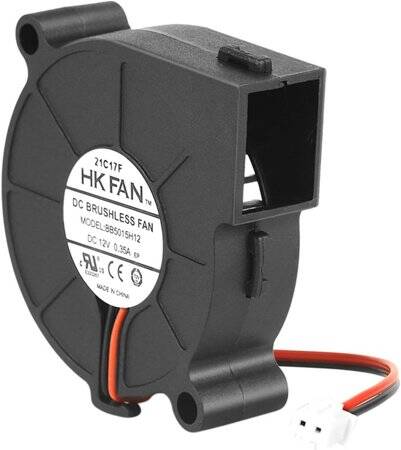 12V DC 5015 Çift Bilyalı Fan-XH2-54-2P 30cm Kablo Boyutu:50x50x15mm - 2