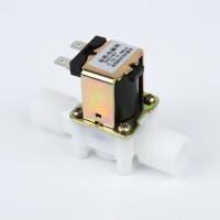 12V DC Plastik Elektrikli 12 V Su Solenoid Valfı Elektrikli Solenoid Valf Manyetik N/C Su Hava Giriş Akış Anahtarı N/C 1/2 - 1
