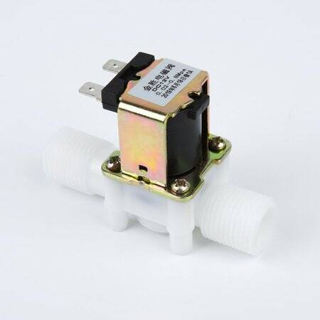 12V DC Plastik Elektrikli 12 V Su Solenoid Valfı Elektrikli Solenoid Valf Manyetik N/C Su Hava Giriş Akış Anahtarı N/C 1/2 - 1