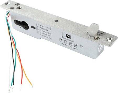 12V/24V Evrensel Beş Telli Elektrik Gömme Kilit Elektrik Kesintisinden Sonra Kilit Açma Boyut:200x38x28mm - 1