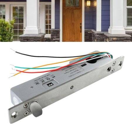 12V/24V Evrensel Beş Telli Elektrik Gömme Kilit Elektrik Kesintisinden Sonra Kilit Açma Boyut:200x38x28mm - 2