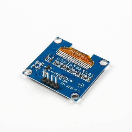 1.3 inç I2C IIC OLED LCD Modül 4 Pin Beyaz SH1106 Çip (GND VCC) - 1