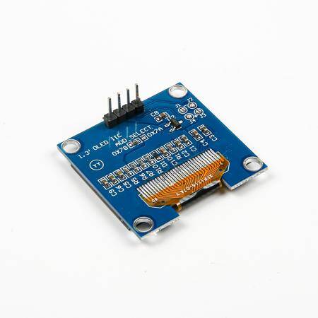 1.3 inç I2C IIC OLED LCD Modül 4 Pin Beyaz SH1106 Çip (GND VCC) - 4