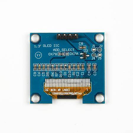 1.3 inç I2C IIC OLED LCD Modül 4 Pin Mavi SH1106 Çip (VCC GND) - 5