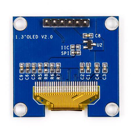 1.3 inç SPI OLED LCD Modül 6 Pin Beyaz SH1106 Çip (GND VCC) - 4
