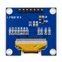 1.3 inç SPI OLED LCD Modül + CS Pin 7 Pin Beyaz SH1106 Çip (GND VCC) - 4