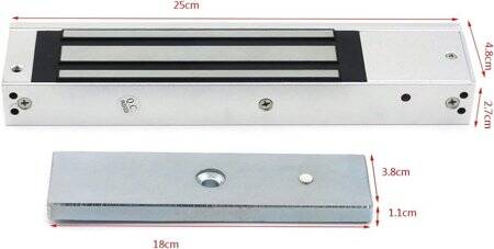 130KG 12V DC/500-600MA Elektromanyetik Kilit - 2
