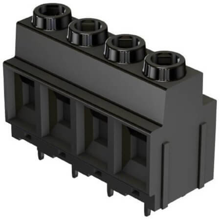 14020425402000 TERM.BLK.10.16mm 4P THT V/T BLACK - 1