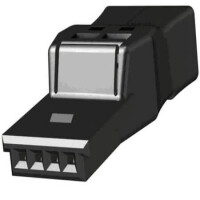 14310410301000 CON.T.B.1.27MM 4PIN(1X4) BLACK - 1