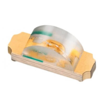 155124RS73200A LED RED CLEAR 1206 SMD R/A - 1