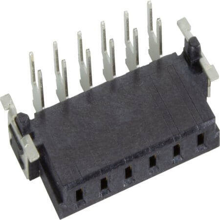 15650062701000 FEMALE HEADER 6PIN(1x6) 2.54mm THT R/A H:3.05mm - 1