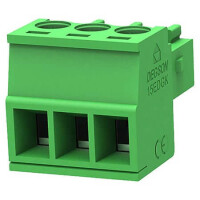 15EDGK-3.5-03P-14-00AH TERM.BLK.3.50MM 3P FEMALE GREEN - 1