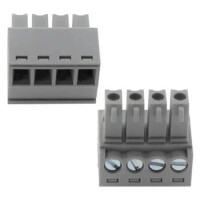 15EDGK-3.5-04P-11-00SH TERM.BLK.3.50MM 4P FEMALE GREY GAOSONG - 1