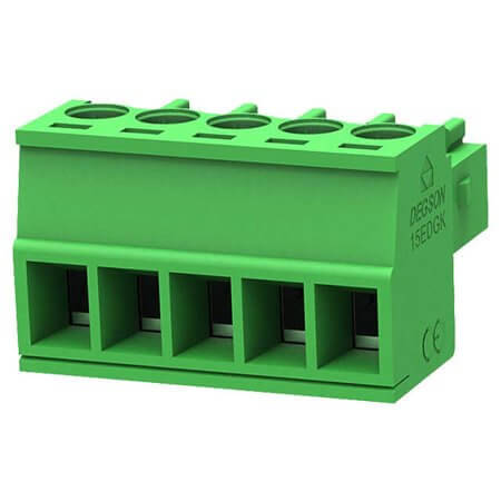 15EDGK-3.5-05P-14-00SH TERM.BLK.3.50MM 5P FEMALE GREEN - 1