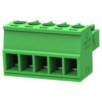 15EDGK-3.5-05P-14-00SH TERM.BLK.3.50MM 5P FEMALE GREEN - 1